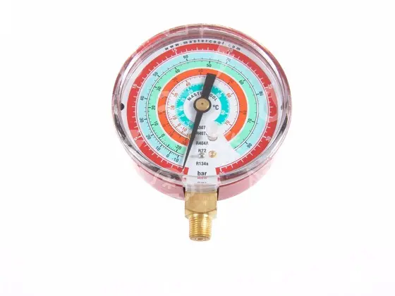 manometr vysokotlaký suchý MC, 80 mm, MBH, R134a, R404A, R407C